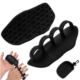 JOAASU 1 Pair Gym Hand Grips, Rubber Gym Grips, Gym Weight Lifting Grips With Storage Box, Anti-Slip Workout Grips, Fingerless Workout Gym Gloves for Unisex Exercise Weightlifting