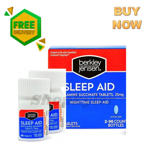 Branded Berkley Jensen Sleep Aid – Doxylamine Succinate 25 mg