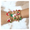 IMINI Santa Charm Bracelet for Women and Girls, Snowflake, Snowman,