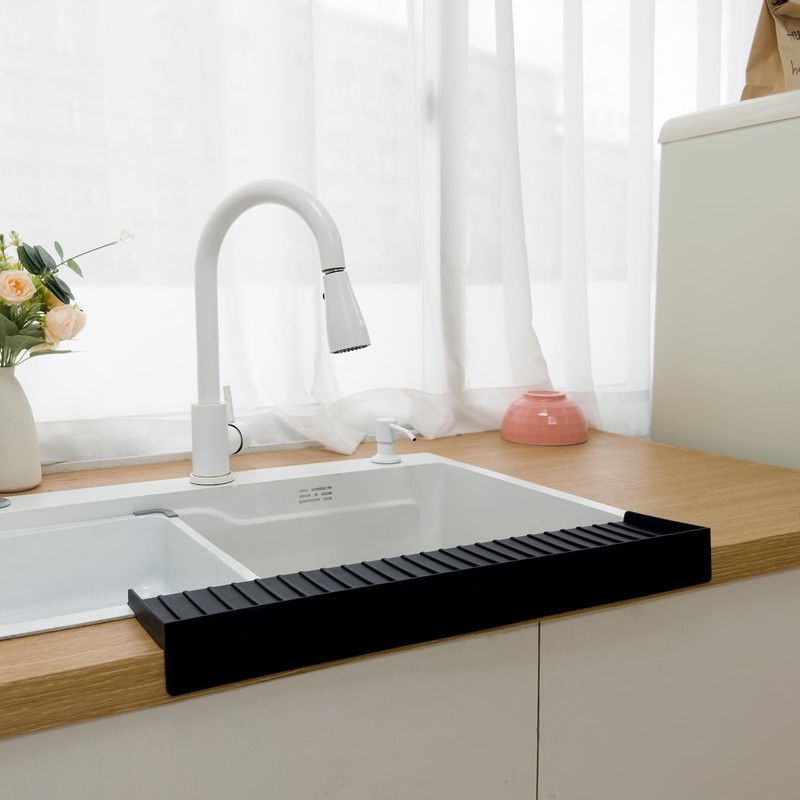 Polpcygne Silicone Sink Edge Protectors For Kitchen Sink Splash Guard,
