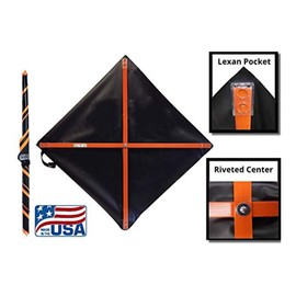 36" Non Reflective Fluorescent Vinyl Orange Roll-Up Warning Sign. Legend: UTILITY WORK AHEAD W21-7