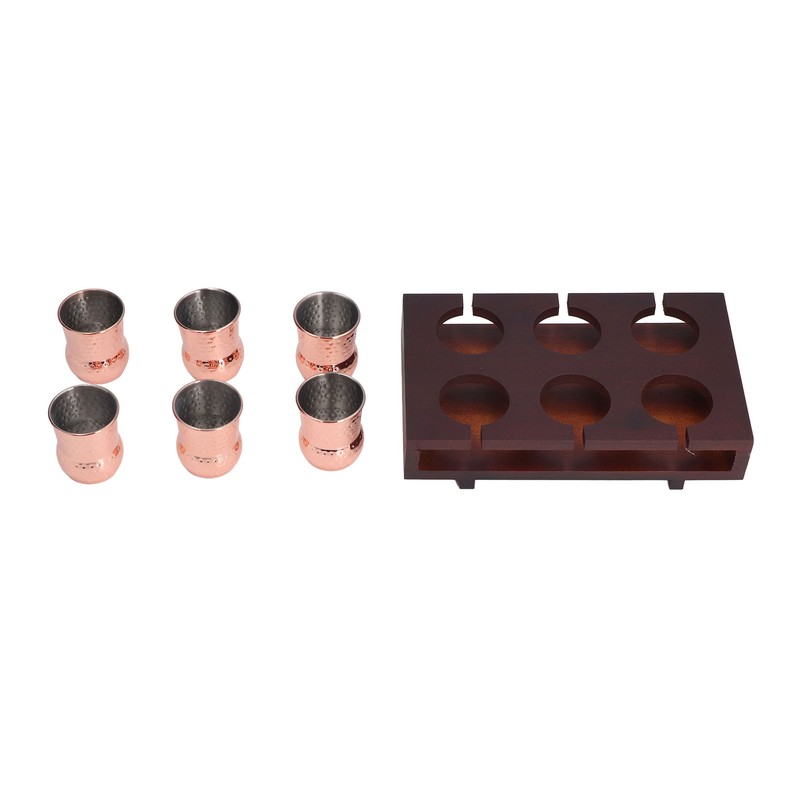 6pcs 100ml Copper Plated Moscow Mule Mug Stainless Steel Cocktail