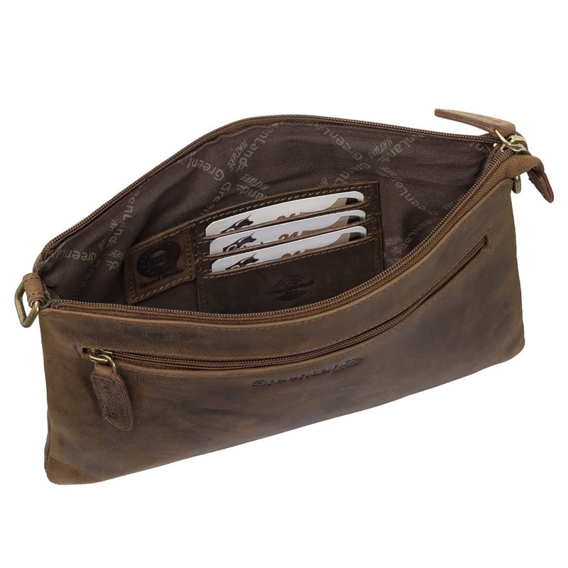 Greenland Nature RFID Leather Bank Wallet Document Bag with High-Quality