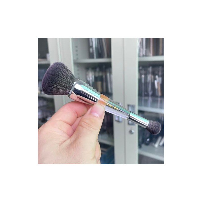 Vela.Yue Brocha de Maquillaje de Doble Punta para Base y