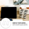 FOMIYES Transparent Acrylic Pen Holder for Desk, 2Pcs Eyeliner Eyebrow
