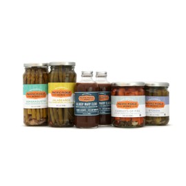 Mighty Bold Bloody Mary Deluxe Kit (6 pc) - Bloody Mary mix with pickled green beans, pickled asparagus, pickled okra and pickled carrots