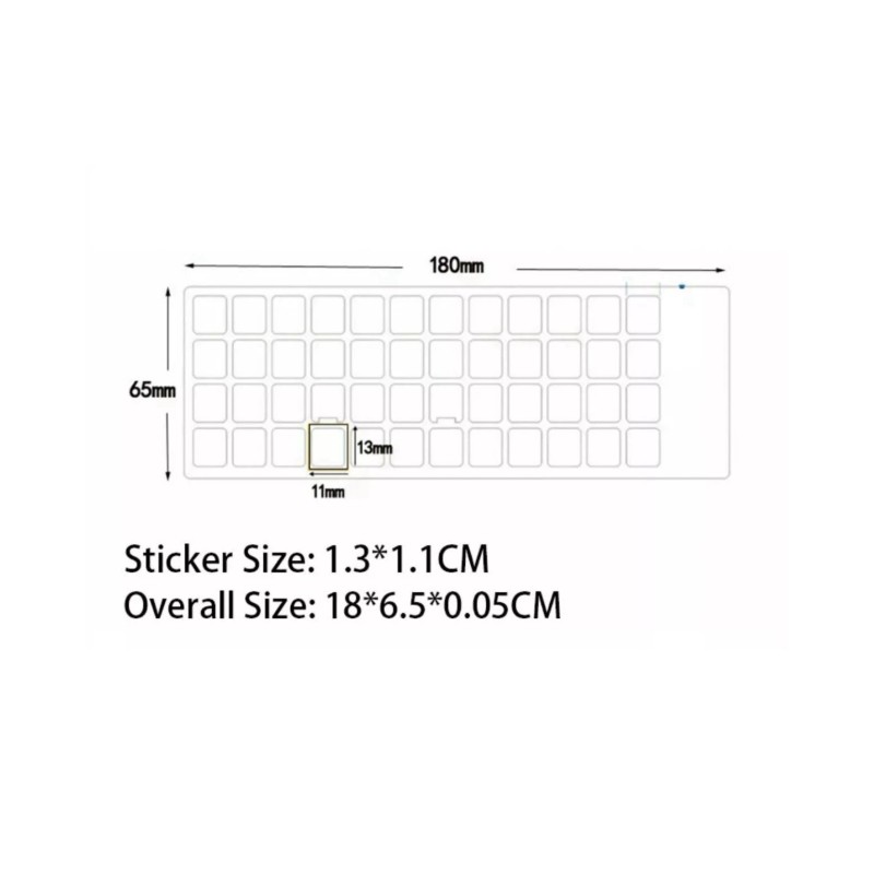 thai keyboard sticker non-transparen