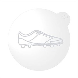 LissieLou Football Boot Cookie Embosser Father's Day Icing Stamp Fondant Embosser - Clear