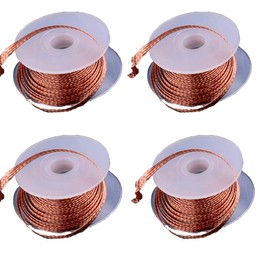 4 Pieces Solder Wick Braid, Solder Remover Tool Desoldering Wick Solder Braid Wire(3.0mm)