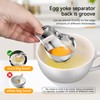 Sretanj Egg Yolk Separator，Egg Separator for Raw Eggs,Food Grade Stainless