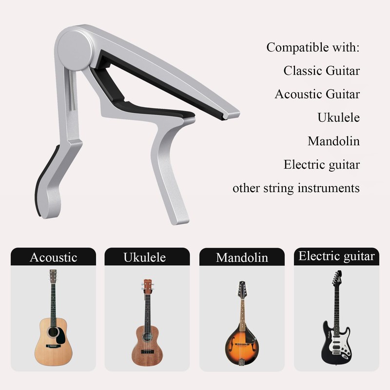Guitar Capo, Capo for Acoustic Guitar 6 String and 12