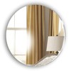 Frameless Pack of 2 Circle Glass look Acrylic Mirrors -