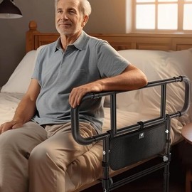 fortemotus Bed Rails for Elderly Adults Safety Foldable Heavy Duty Bed Assist FORTEMOTUS