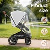 Stroller Rain Cover Compatible with Nuna Stroller, Universal Waterproof Windproof