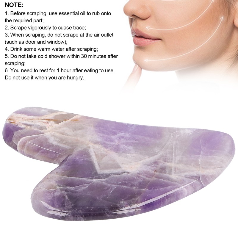 Scraping Plate Scraper Massager HeartShaped Board for Face Shoulder Leg