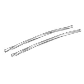 sourcing map Compression Spring Coil Spring Steel Spring Compression Cable Spring Industrial Manganese Steel Black 1.2 mm x 12 mm x 305 mm Pack of 2