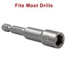 10 Pcs 5/16 Inch/ 8mm Hex Nut Driver Magnetic Extension