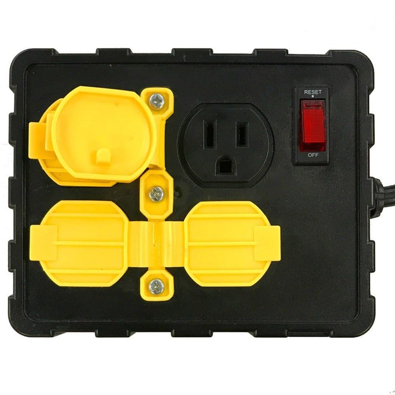 Tower Manufacturing C664502001-13 15 AMP 4-Outlet Circuit Breaker Power Box,