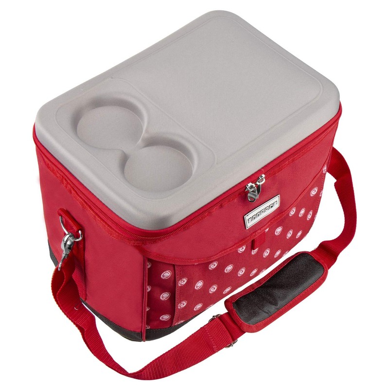 anndora Kühltasche Picknicktasche 22 L rot weiß gepunktet Isotasche Kühlbox
