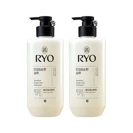 Ryo Sensitive Mild Shampoo 480ml x 2 Ryo Hambit Extreme Damage Nutrition Treatment 300ml x 2 / 려 민감순한 샴푸 480ml 2개 려 함빛 극손상영양 트리트먼트 300ml 2개