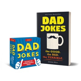 Dad Jokes 2024 Boxed Calendar and Book Gift Set: 950+ Punderful Jokes (Humor Book & Daily Calendar, White Elephant)