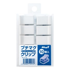 マグエックス マグネット プチマグクリップ 10個入 MPC-W-10P ホワイト