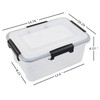 Yuright 10 Quart Clear Storage Box with Sealed Lid, Set