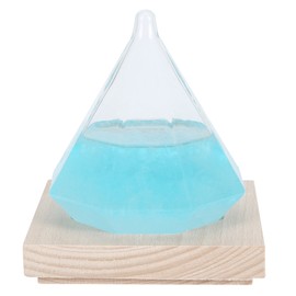 Distinctive Diamond Shape Weather Forecast Glass Bottle Home Decoration Birthday GiftBlue