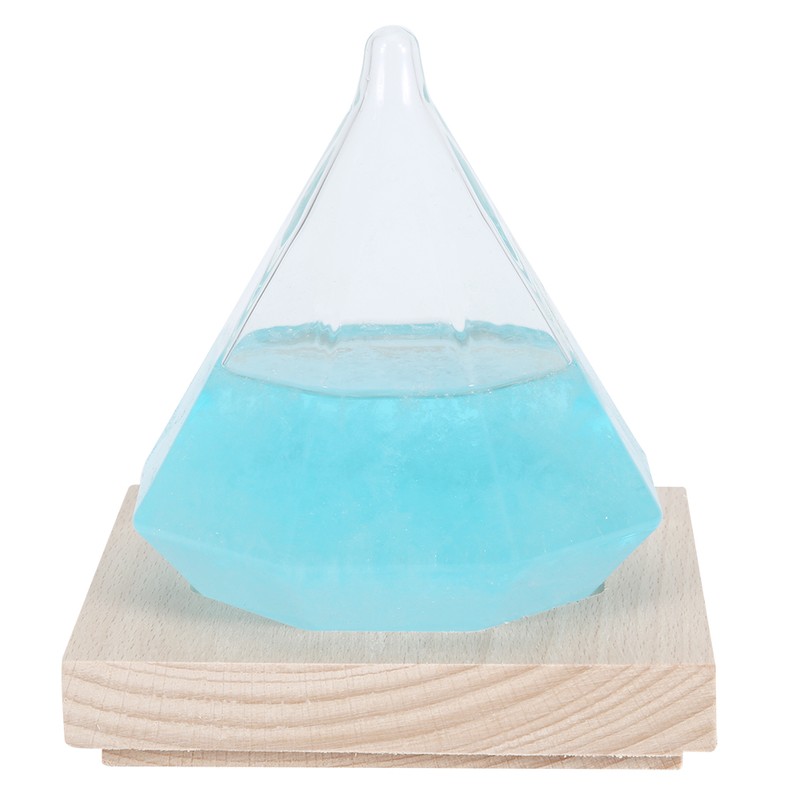 Distinctive Diamond Shape Weather Forecast Glass Bottle Home Decoration Birthday