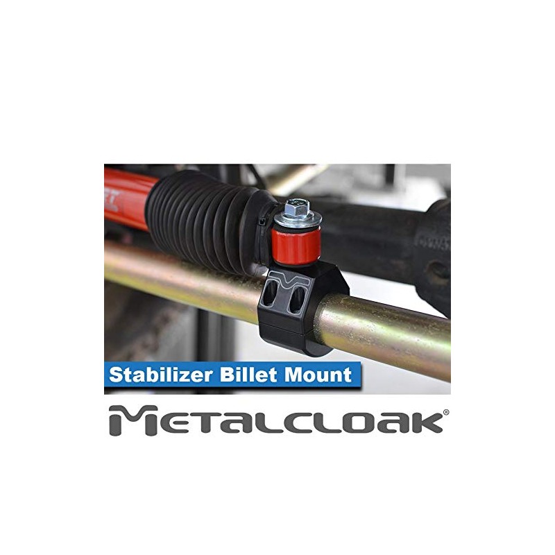 Metalcloak Steering Stabilizer Billet Mount, Fits Updated 1.625" (1 5/8")