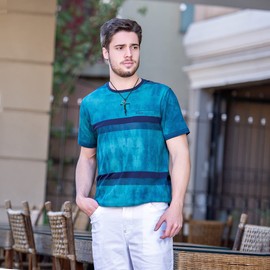 Uloveido Black Stainless Initial Faith Cross Necklace with Heart Mustard Seed Christian Jewelry Inspirational Gifts Y1378 (Black)