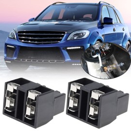 Micro Traders 5PCS H7 2 Pin Lamp Bulb Socket Wiring Harness Connector for H7 Light Bulb Night Breaker Lamps H7 High Beam Fog Lights 12V-24V