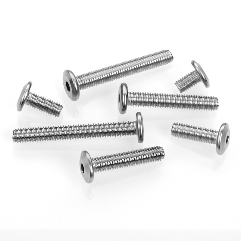 Mywish - 30 tornillos M5 M5 de cabeza plana, tornillos