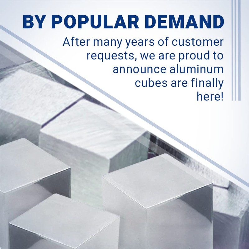 Aluminum Element Cube- Engraved - 1"