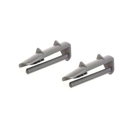 Pack of 2 Plastic End Caps Rail Stop Compatible with Beko Whirlpol Dishwasher