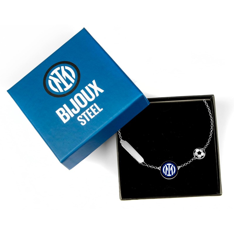 Inter F.C. Internazionale Bracciale ACCIAIO BIMBO