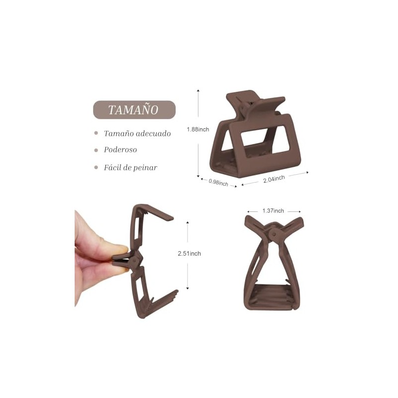 Triko Set de 6 Pinzas para el Cabello para Mujer,