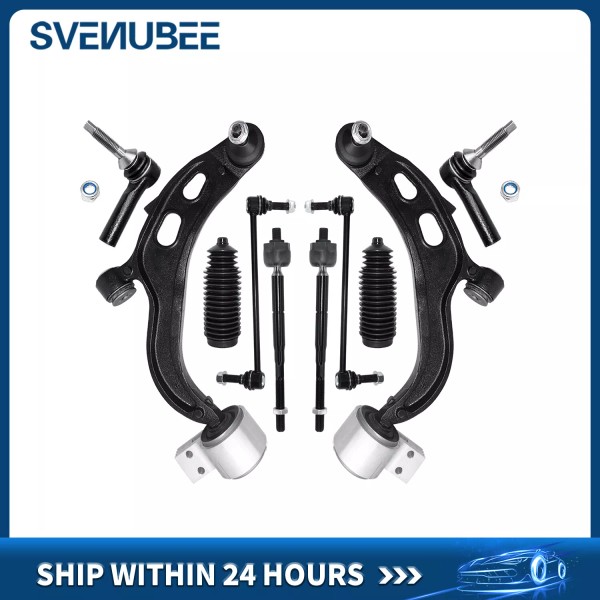 Svenubee 10Pcs Front Lower Control Arm Sway Bar For 2013-2016