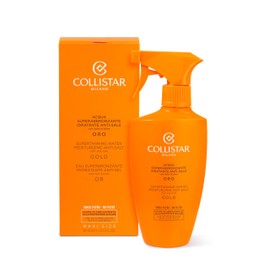 Collistar Acqua Gold Superabbronzante Idratante Anti-Sale, Intensifica l'Abbronzatura, Azione Glow, Rinfrescante e Lenitiva per Corpo, Viso e Capelli, Senza SPF, 400 ml
