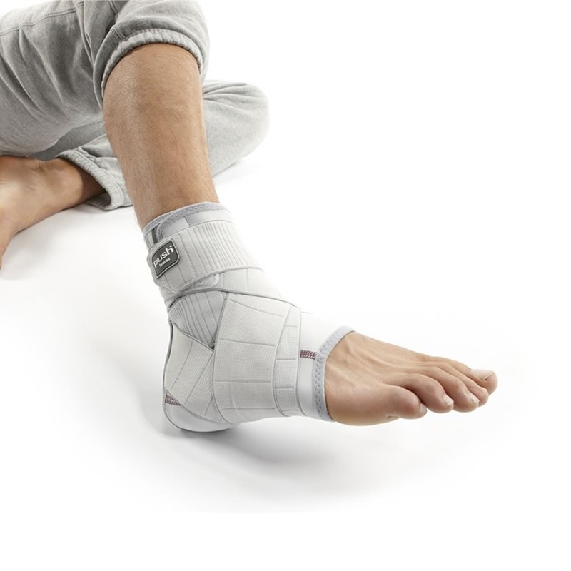 Push Med Knöchelbandage – verstellbar, Achillesstütze, bequem, Rehabilitation, Fersenverschluss, sicher