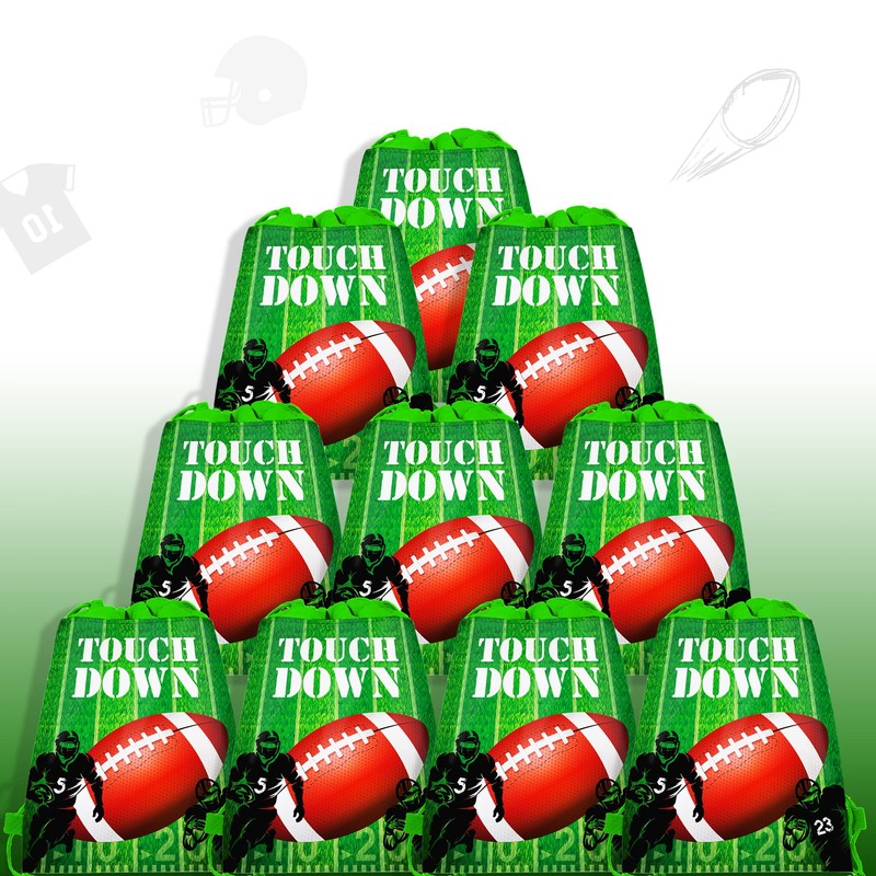 12 Pcs Rugby Drawstring Bag Set Sports Backpack Storage Bags