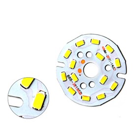 Othmro 1Pcs 48mm Dia LED Chip Bulb Super Bright High Power, 21-24V 3000K 5730 Aluminum LED Bulb Surface Mounted Devices Light Beads,Floodlight for Camper Light Bulb, Home Reading, Light Marine Lamps