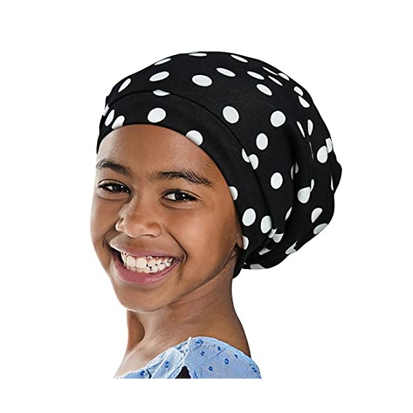 Girls Soft Beanie for Sleeping Child Warm Hat Retro Hair Accessory
