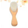 IWOWHERO Shampoo Bath Hairbrush Wooden Handle Wool Brush for Baby