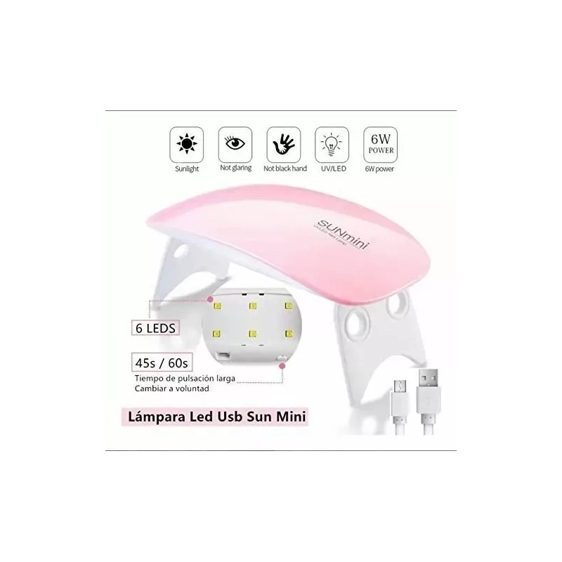 QDS BEAUTY Kit Uñas Lámpara Uv Led Drill Taladro Y