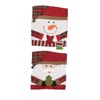 2pcs Christmas Chair Back Cover Decorative Non Woven Fabrics Old