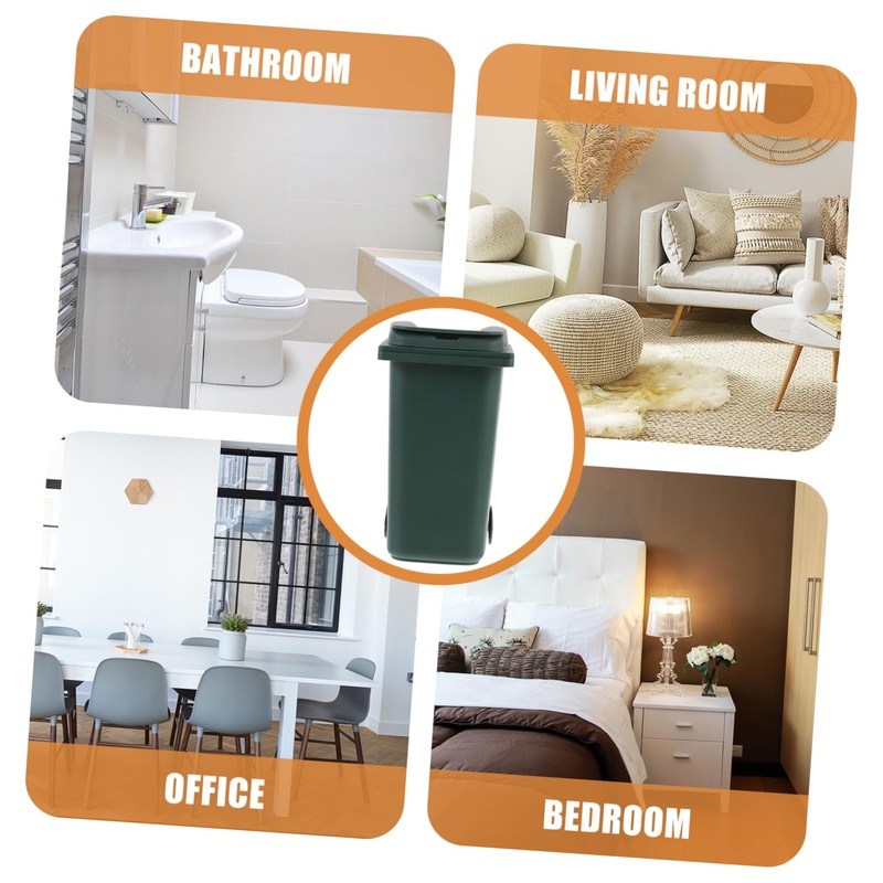 STOBOK Trash Can Pen Holder Mini Rubbish Bins Practical Trash