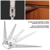 1 Set Stainless Steel Welding Taper Feeler Gauge Rulers Hole