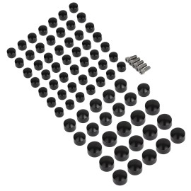 Unbranded Black Engine Bolt Caps Screw For Harley Street Road Glide Special FLTRXS FLHXS
