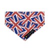 Union Jack British Slide on Dog Bandana (Small) Red
